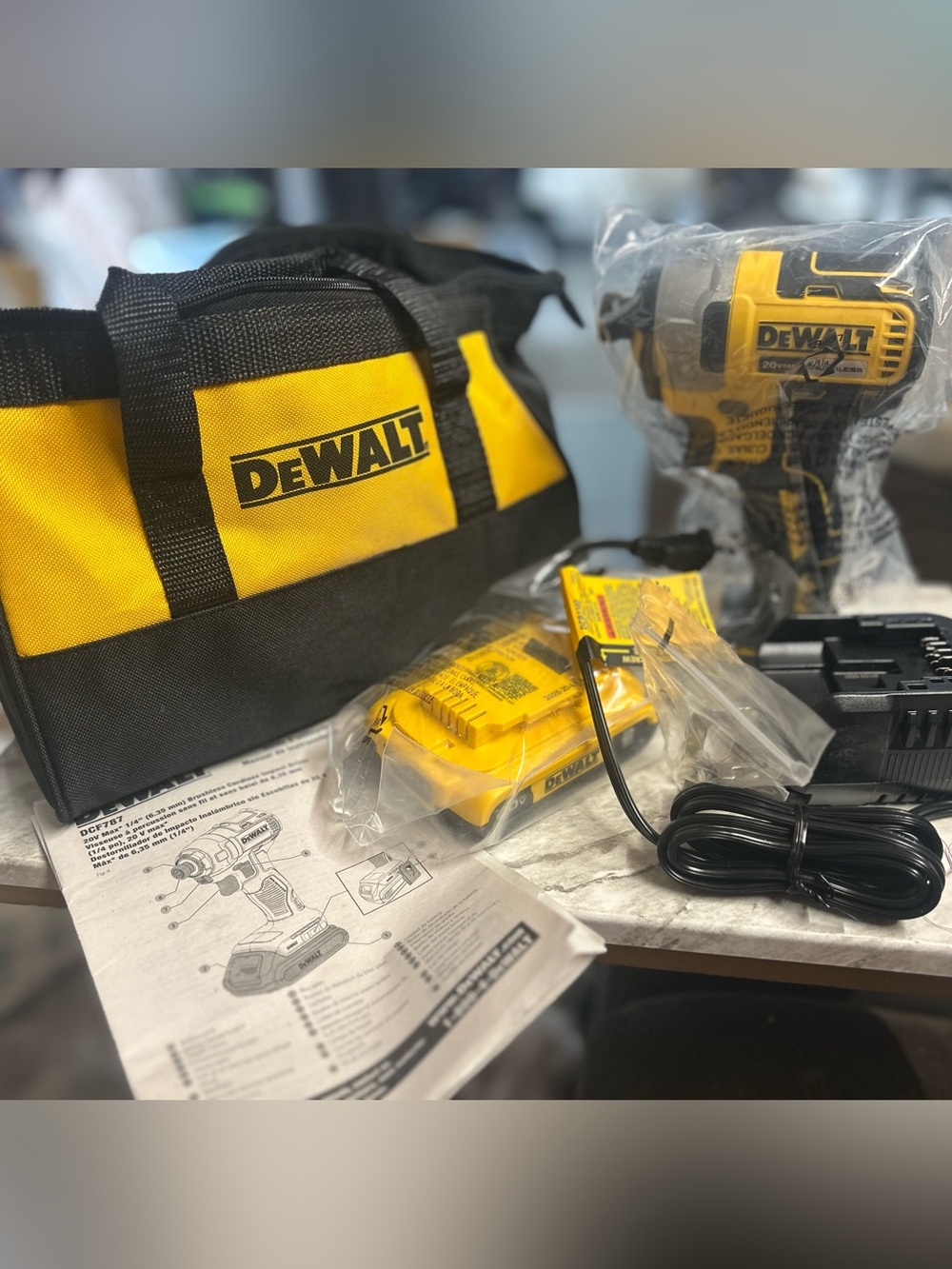 New DeWalt 20V cordless impact driver kit